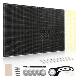 Cutting and slicing kit, size 90x60 cm., black