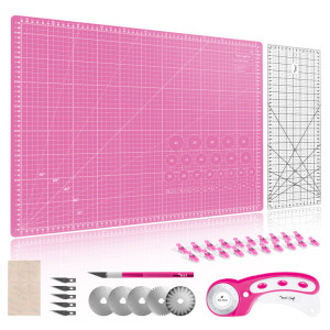 Cutting and slicing kit, size 60x45 cm., pink