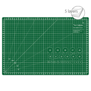 Self-healing cutting mat, 45x30 cm, green