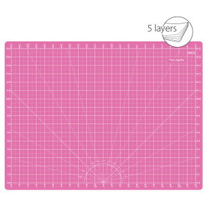 Self-healing cutting mat, medium 60x45 cm, pink